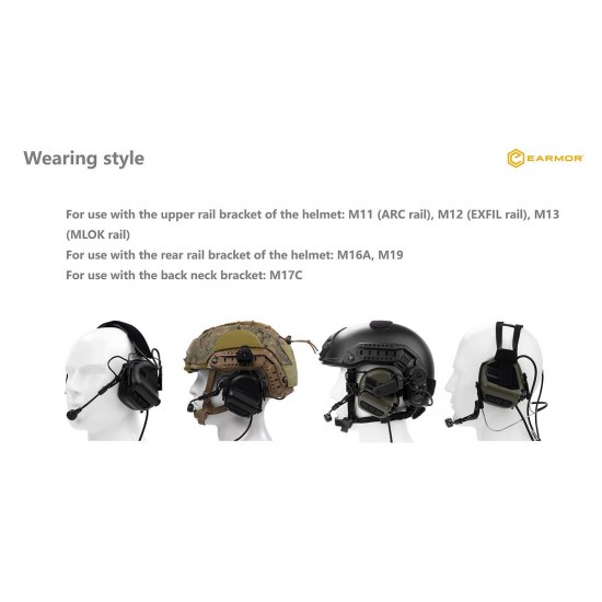 EARMUFFS – COMMUNICATION HEADSET EARMOR M32 MARK 4