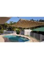 Square Shade Net Survivors with Steel Cable & Metal Frame 4x4 m