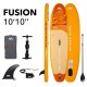Φουσκωτή σανίδα SUP Aqua Marina Fusion 10'10'' (#28343). Τεχνολογία DS Light, φορτίο 150kg, διπλό Red Strap, μετατροπή σε kayak & πλήρης εξοπλισμός