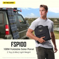 ΗΛΙΑΚΟ PANEL NITECORE FSP100 ΦΟΡΗΤΟ 100W