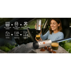 Μηχανή Εσπρέσο 20 Bar Φορητή - Aerogogo Portable Espresso Maker Μηχανή Εσπρέσο 20 Bar Φορητή - Aerogogo Portable Espresso Maker