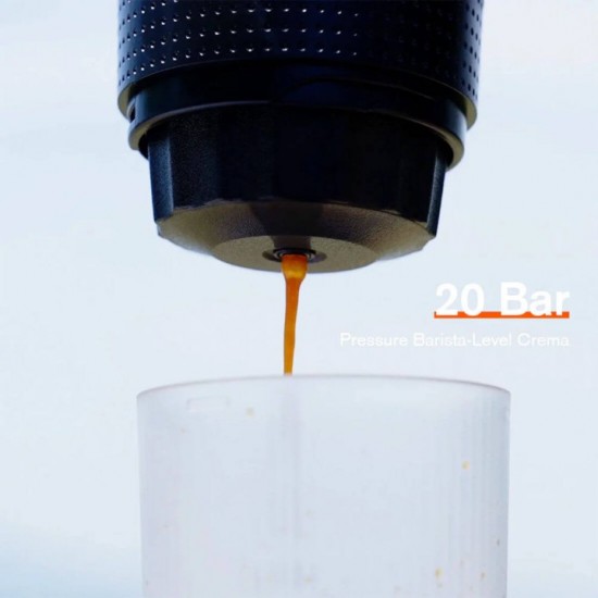 Μηχανή Εσπρέσο 20 Bar Φορητή - Aerogogo Portable Espresso Maker Επαναφορτιζόμενη Φορητή Καφετιέρα Εσπρέσο 20 Bar της Aerogogo με Ενσωματωμένο Θερμαντήρα Νερού, Μπαταρία 7500mAh, Συμβατότητα με Κάψουλες & Αλεσμένο Καφέ