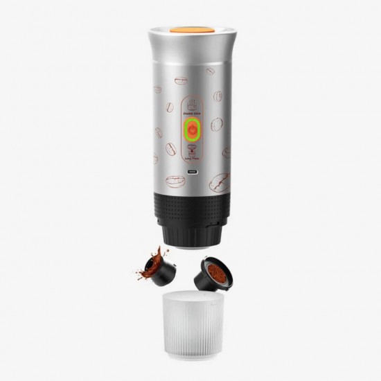 Μηχανή Εσπρέσο 20 Bar Φορητή - Aerogogo Portable Espresso Maker Επαναφορτιζόμενη Φορητή Καφετιέρα Εσπρέσο 20 Bar της Aerogogo με Ενσωματωμένο Θερμαντήρα Νερού, Μπαταρία 7500mAh, Συμβατότητα με Κάψουλες & Αλεσμένο Καφέ