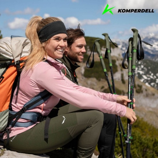 Μπατόν Πεζοπορίας Komperdell Carbon EVO Zero - Ρυθμιζόμενα 105-140cm Komperdell Carbon EVO Zero - Υβριδική Κατασκευή Carbon & Titanal με Σύστημα Κλειδώματος Powerlock 3.0