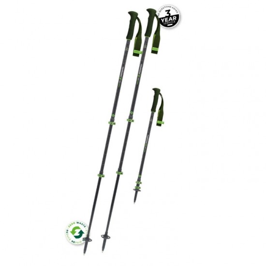 Μπατόν Πεζοπορίας Komperdell Carbon EVO Zero - Ρυθμιζόμενα 105-140cm Komperdell Carbon EVO Zero - Υβριδική Κατασκευή Carbon & Titanal με Σύστημα Κλειδώματος Powerlock 3.0