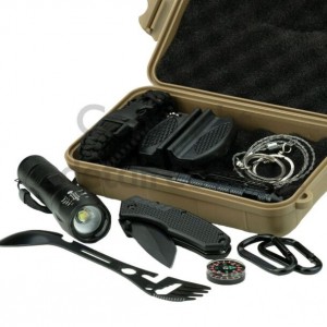 Σετ Επιβίωσης 11 Τεμαχίων σε Αδιάβροχη Θήκη - Highlander Forces Survival Kit