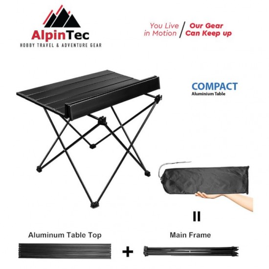 Alpintec Compact TB01 - Αναδιπλούμενο Τραπέζι Αλουμινίου 1.3kg