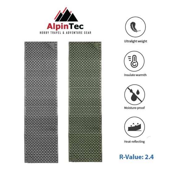 Sleeping Mat AlpinTec ThermalPro (Peanut) Alu Mat XL – R-Value 2.4