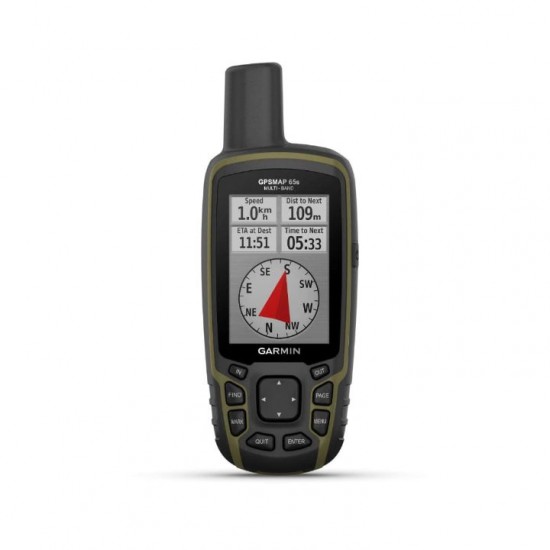 Garmin GPSMAP 65s Topo Active Europe & Topo Drive Hellas Garmin GPSMAP 65s με Προφορτωμένους Χάρτες Topo Active Europe & Topo Drive Hellas. Τεχνολογία Multi-Band, Πυξίδα 3 Αξόνων, Αλτίμετρο & IPX7