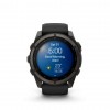 Garmin fēnix 9 51mm AMOLED Sapphire Carbon Gray DLC Titanium Smartwatch with Black Band