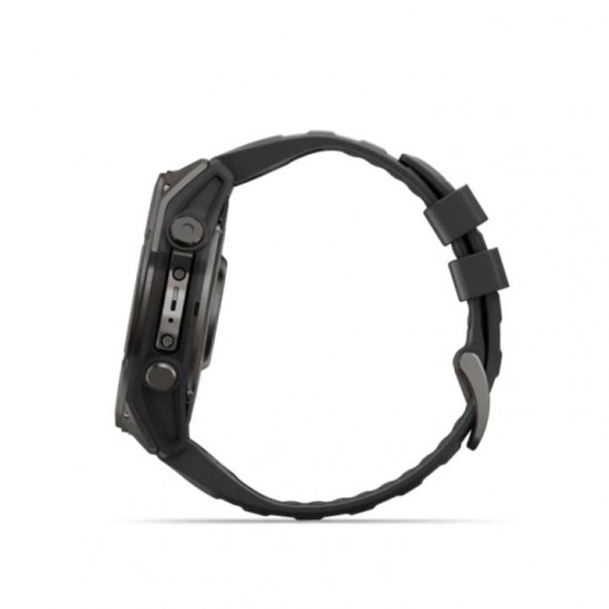 Ρολόι Smartwatch Garmin Fenix 9 - 51mm AMOLED Sapphire Carbon Gray DLC Titanium με Μαύρο Λουράκι Smartwatch Garmin fēnix 9 51mm AMOLED Sapphire Carbon Gray DLC Titanium (GA-010-04763-11). Οθόνη 1.4” AMOLED, στεφάνη τιτανίου, φακός LED & αυτονομία έως 29 ημέρες