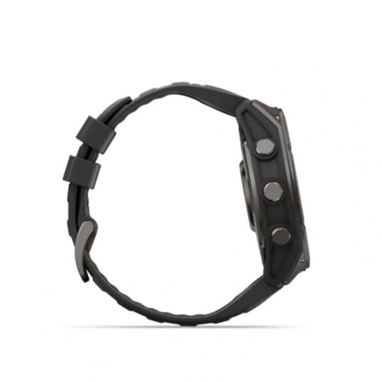 Ρολόι Smartwatch Garmin Fenix 9 - 51mm AMOLED Sapphire Carbon Gray DLC Titanium με Μαύρο Λουράκι Smartwatch Garmin fēnix 9 51mm AMOLED Sapphire Carbon Gray DLC Titanium (GA-010-04763-11). Οθόνη 1.4” AMOLED, στεφάνη τιτανίου, φακός LED & αυτονομία έως 29 ημέρες