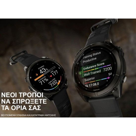 Ρολόι Smartwatch Garmin Fenix 9 - 51mm AMOLED Sapphire Carbon Gray DLC Titanium με Μαύρο Λουράκι Smartwatch Garmin fēnix 9 51mm AMOLED Sapphire Carbon Gray DLC Titanium (GA-010-04763-11). Οθόνη 1.4” AMOLED, στεφάνη τιτανίου, φακός LED & αυτονομία έως 29 ημέρες