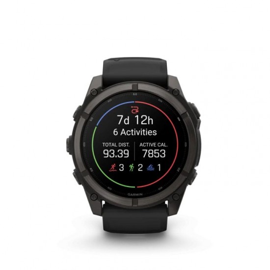 Ρολόι Smartwatch Garmin Fenix 9 - 51mm AMOLED Sapphire Carbon Gray DLC Titanium με Μαύρο Λουράκι Smartwatch Garmin fēnix 9 51mm AMOLED Sapphire Carbon Gray DLC Titanium (GA-010-04763-11). Οθόνη 1.4” AMOLED, στεφάνη τιτανίου, φακός LED & αυτονομία έως 29 ημέρες