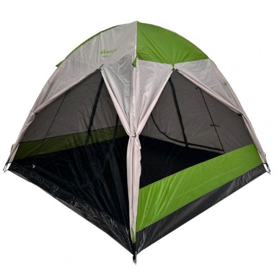 Σκηνή Camping 4 Ατόμων Διπλό Πανί Bigfour Versa 4 - 240x240x175cm Bigfour Versa 4 - Οικογενειακή Σκηνή Διπλού Πανιού με Ύψος 175cm, Αδιαβροχοποίηση 2000mm & Πανοραμικά Παράθυρα