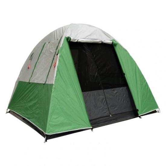 Σκηνή Camping 4 Ατόμων με Διπλό Πανί & Προθάλαμο Bigfour Quatro - 220x240x180cm Bigfour Quatro - Ευρύχωρη Σκηνή Διπλού Πανιού με Προθάλαμο, Silver Επίστρωση UV+50 & Αδιαβροχοποίηση 2000mm