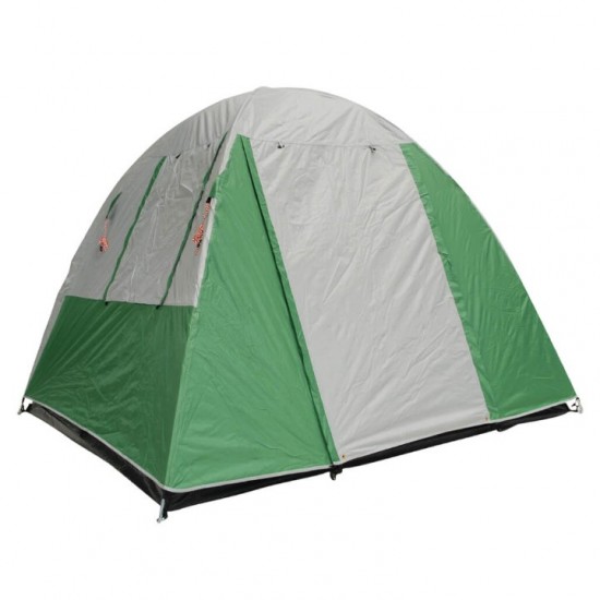 Σκηνή Camping 4 Ατόμων με Διπλό Πανί & Προθάλαμο Bigfour Quatro - 220x240x180cm Bigfour Quatro - Ευρύχωρη Σκηνή Διπλού Πανιού με Προθάλαμο, Silver Επίστρωση UV+50 & Αδιαβροχοποίηση 2000mm