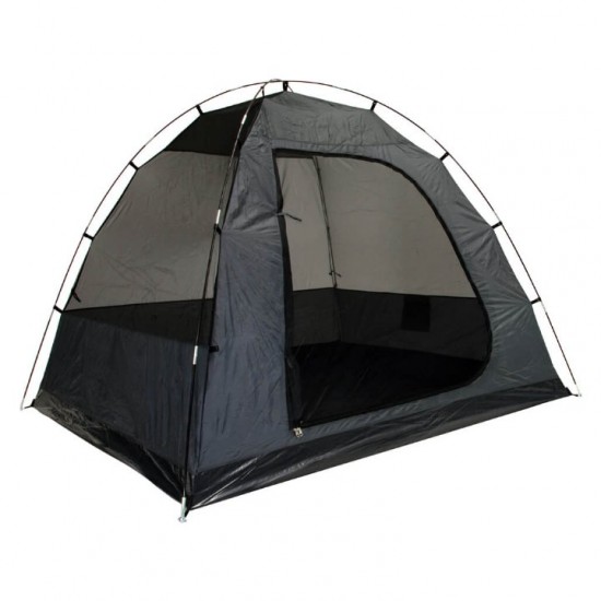 Σκηνή Camping 4 Ατόμων με Διπλό Πανί & Προθάλαμο Bigfour Quatro - 220x240x180cm Bigfour Quatro - Ευρύχωρη Σκηνή Διπλού Πανιού με Προθάλαμο, Silver Επίστρωση UV+50 & Αδιαβροχοποίηση 2000mm