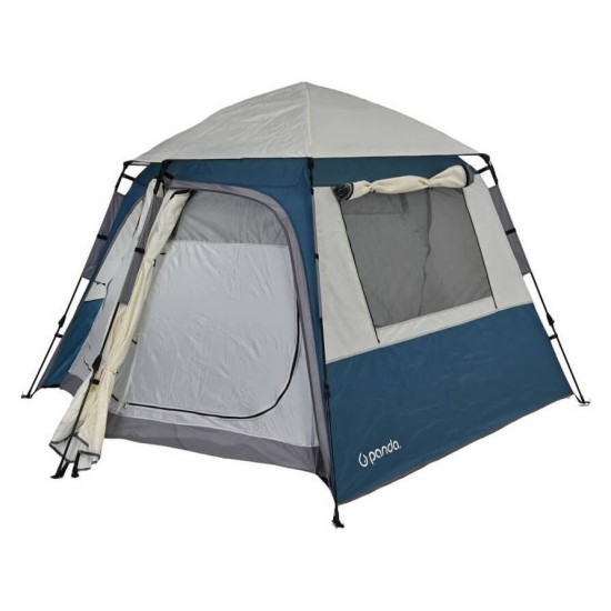 Automatic Camping Tent 3-4 Person - Panda Beaver 220x220x170cm Panda Beaver 3 Automatic Double-Layer Tent for 3-4 Persons with Umbrella-Style Frame, 150D Oxford Fabric, Taped Seams & 4 Windows
