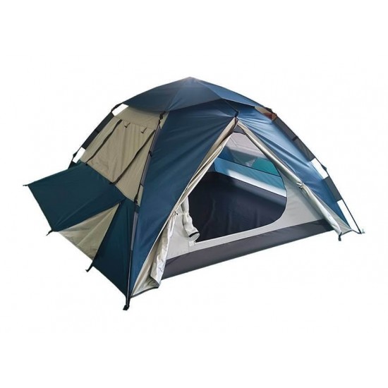 Automatic 3 Person Tent - Panda LAKER 200x200x130cm Panda Laker 3 Instant Setup Tent with Umbrella-Style Frame, 150D Oxford Fabric with PU 1500mm Waterproof Rating, Taped Seams & 2 Doors