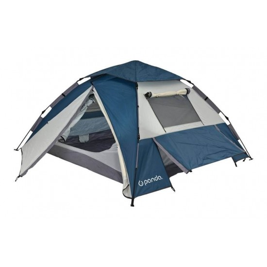 Automatic 3 Person Tent - Panda LAKER 200x200x130cm Panda Laker 3 Instant Setup Tent with Umbrella-Style Frame, 150D Oxford Fabric with PU 1500mm Waterproof Rating, Taped Seams & 2 Doors