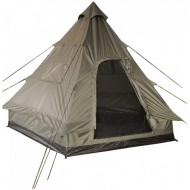 Mil-Tec Tipi Pyramid Tent (4-Person) – Durable Camping Bushcraft Shelter