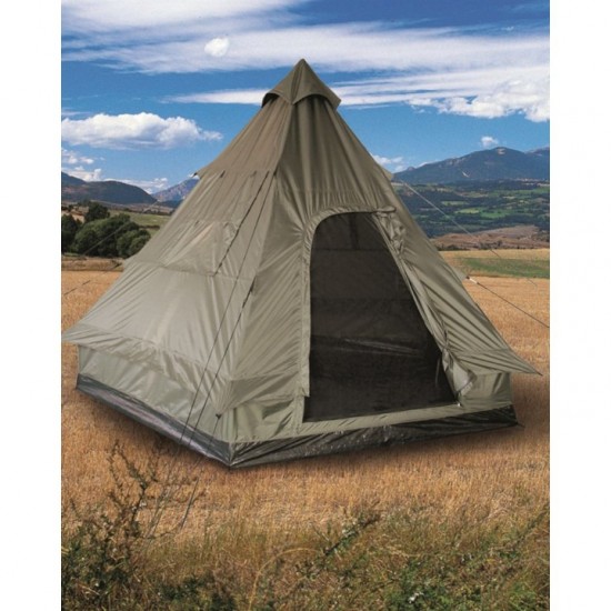 Mil-Tec Tipi Pyramid Tent (4-Person) – Durable Camping Bushcraft Shelter Mil-Tec Tipi Pyramid Tent (4-Person) – Durable Camping Bushcraft Shelter