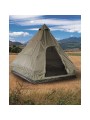 Mil-Tec Tipi Pyramid Tent (4-Person) – Durable Camping Bushcraft Shelter