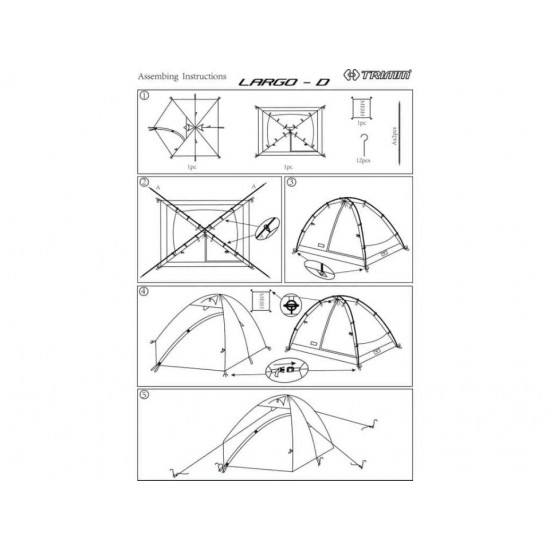Σκηνή Trimm Largo D - 4 Εποχών 3-4 Ατόμων 3.4kg Trimm Largo D ανθεκτικό αντίσκηνο 4 εποχών για 3-4 άτομα. Σκελετός αλουμινίου Dural 7001 T6, αδιαβροχοποίηση 4.000mm/10.000mm & προθάλαμος (αψίδα)