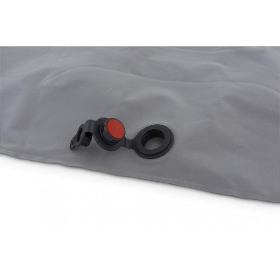 Inflatable Pinguin Pillow 37.5x27x8.5cm weighing just 85g. Made of elastic Polyester Stretch with DLF valve & repair kit. Ideal for hiking & camping