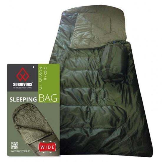 SLEEPING BAG SURVIVORS 0/+20 °C
