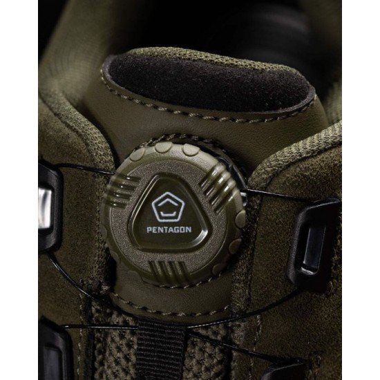 Tactical Παπούτσια Pentagon από Δέρμα Καστόρι 1.8mm, με Μηχανισμό Σύσφιξης Freelock®, Έξυπνη Σόλα Tactical XR και Μεμβράνη Hydroguard