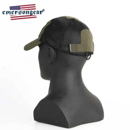 Ελαφρύ Επιχειρησιακό Καπέλο EmersonGear με Ύφασμα Πλέγματος Υψηλής Διαπνοής, Υδατοαπωθητική Προστασία, Ρυθμιζόμενη Ελαστική Εφαρμογή και Πάνελ Velcro